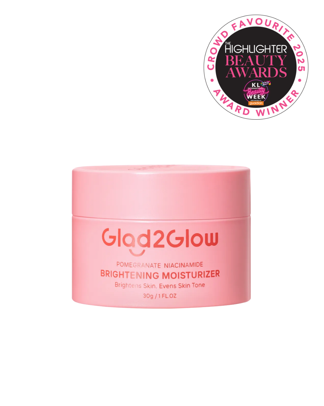 Glad2Glow Pomegranate Niacinamide Brightening Moisturiser