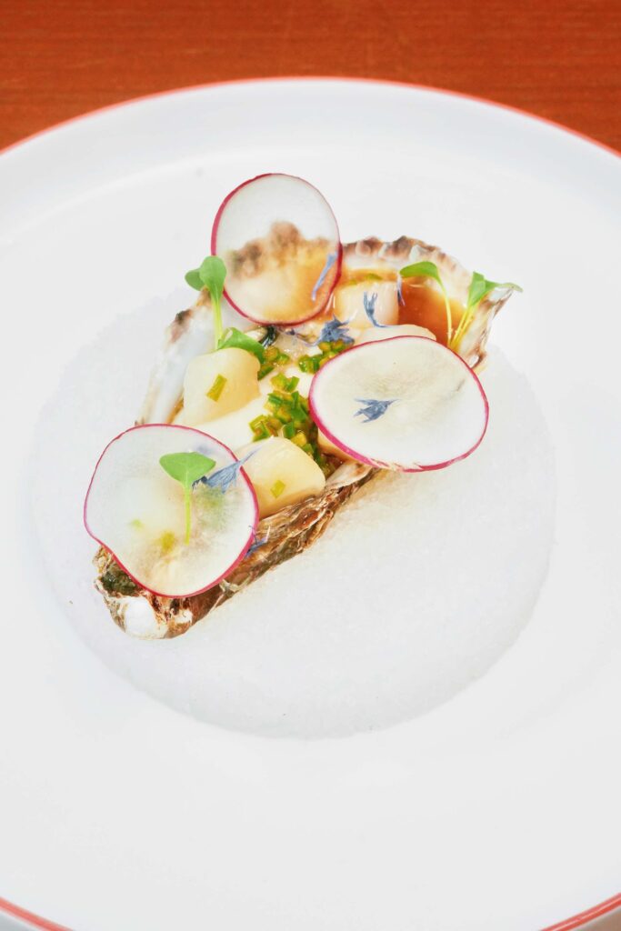 Oyster and Scallop with Yuzu Soy